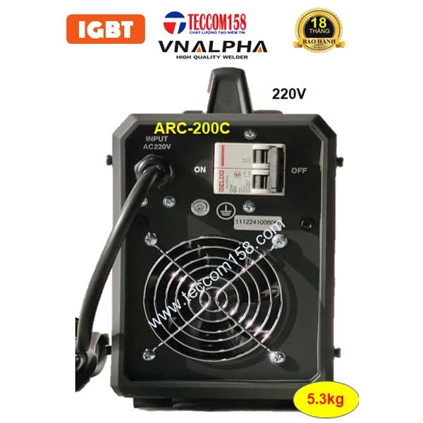 VNALPHA ARC-200C CHUYÊN QUE 3LY2 100% 4LY 80% CẤU HÌNH 5 BO 4 IGBT ĐẦU TIÊN VN, INPUT 220V