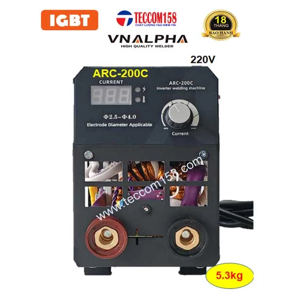 VNALPHA ARC-200C CHUYÊN QUE 3LY2 100% 4LY 80% CẤU HÌNH 5 BO 4 IGBT ĐẦU TIÊN VN, INPUT 220V