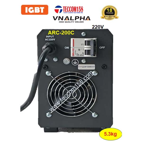 VNALPHA ARC-200C CHUYÊN QUE 3LY2 100% 4LY 80% CẤU HÌNH 5 BO 4 IGBT ĐẦU TIÊN VN, INPUT 220V