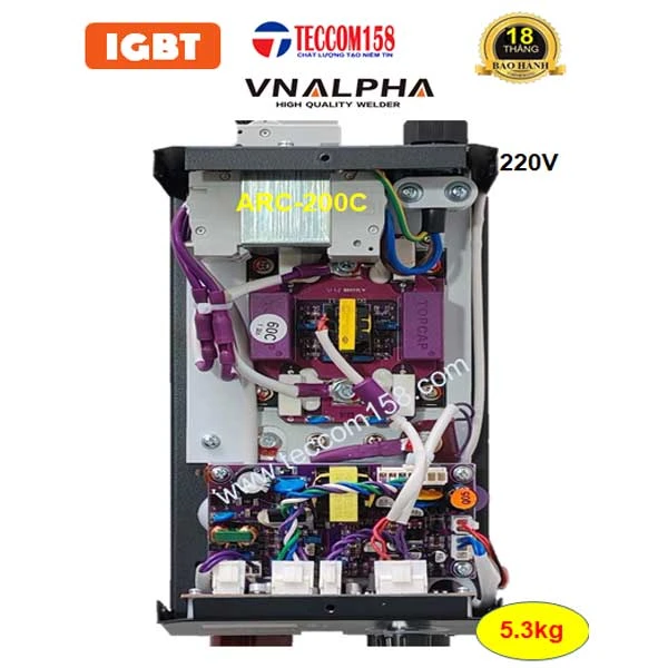 VNALPHA ARC-200C CHUYÊN QUE 3LY2 100% 4LY 80% CẤU HÌNH 5 BO 4 IGBT ĐẦU TIÊN VN, INPUT 220V
