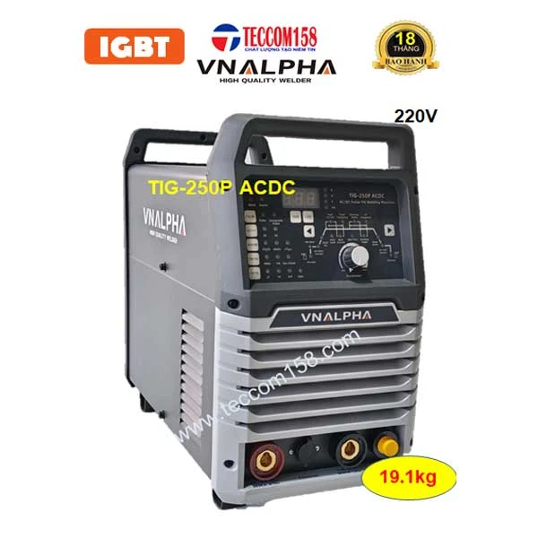 VNALPHA TIG-250P ACDC HÀN MỌI VẬT  LIÊU NHƯ MÁY LASER CẤU HÌNH 9 BO 8 IGBT 4 KHÁNG INPUT 220V ĐẦU TIÊN TẠI VIỆT NAM