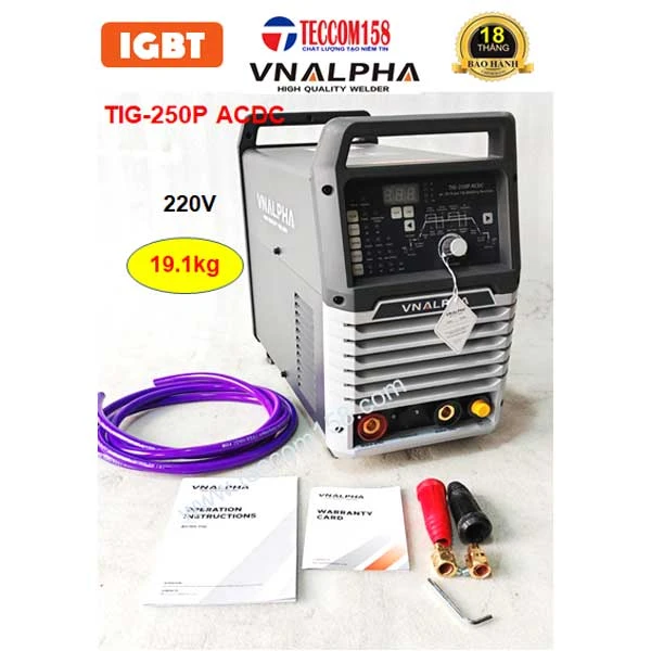 VNALPHA TIG-250P ACDC HÀN MỌI VẬT  LIÊU NHƯ MÁY LASER CẤU HÌNH 9 BO 8 IGBT 4 KHÁNG INPUT 220V ĐẦU TIÊN TẠI VIỆT NAM